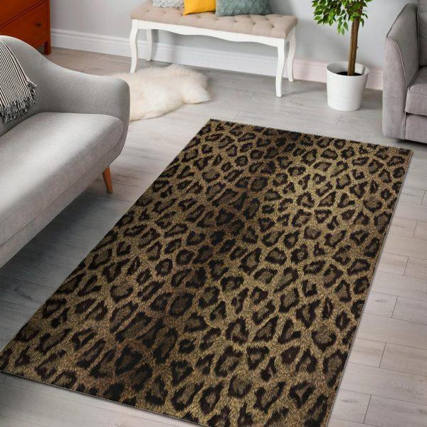 Cheetah Leopard Pattern Print Home Decor Rectangle Area Rug
