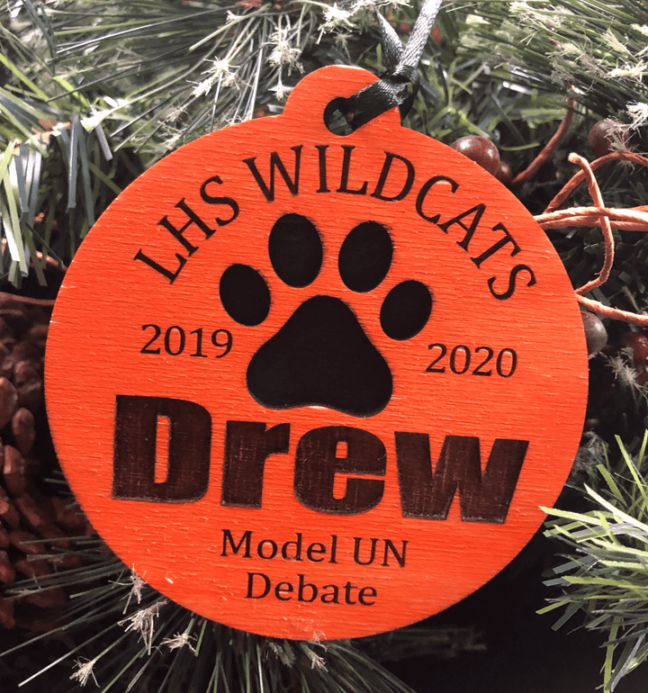Lhs Custom Wooden Two Layered Ornament Gift For Pet