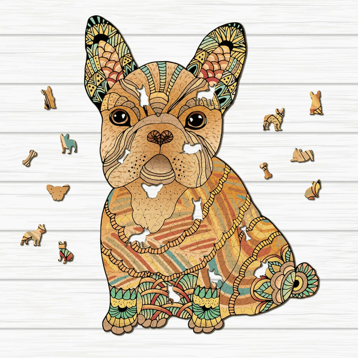 French Bulldog Wooden Jigsaw Puzzle (Proudly made in USA)