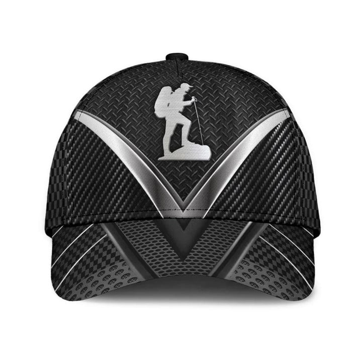 Trekking Metal Art V Shape Design Classic Baseball Cap