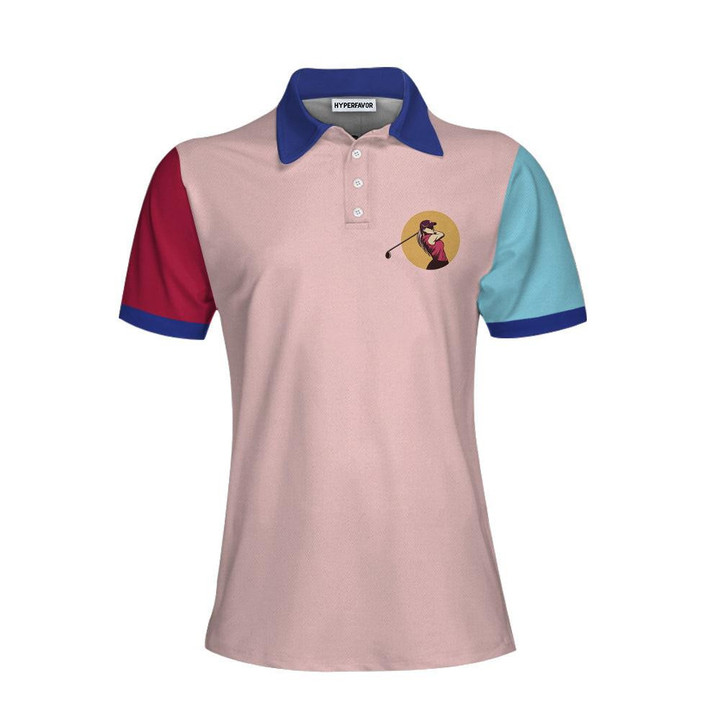 Never Underestimate A Girl Who Plays Golf Unique Design Golf Short Sleeve Women Polo Shirt