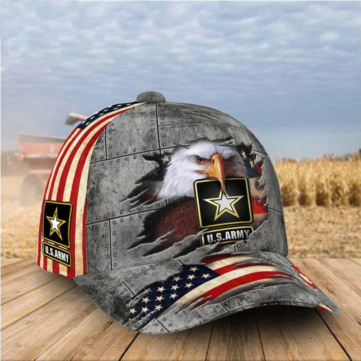 Army Eagle American Flag Patriotic Proud United States Classic Baseball Cap