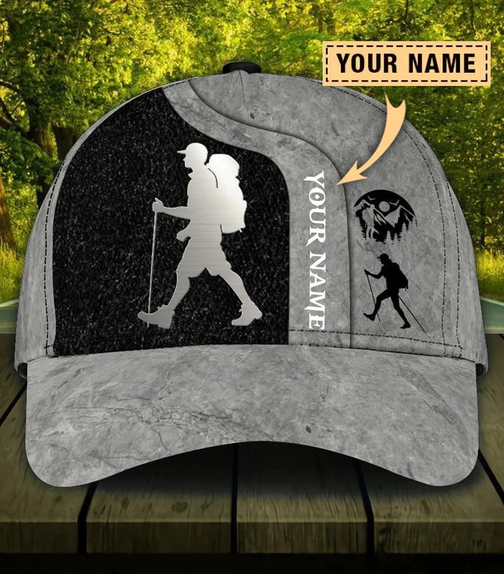 Personalized Hiking Bnw Seam Custom Name Classic Baseball Cap