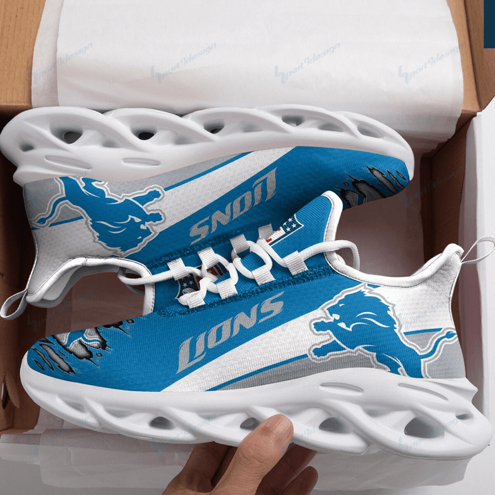 Detroit Lions Max Soul Shoes Yezy Running Sneakers