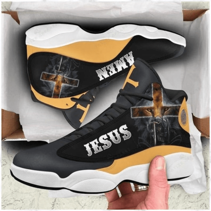 Jesus Lion Warrior Air Jordan 13 Sneakers Shoes Custom Shoes