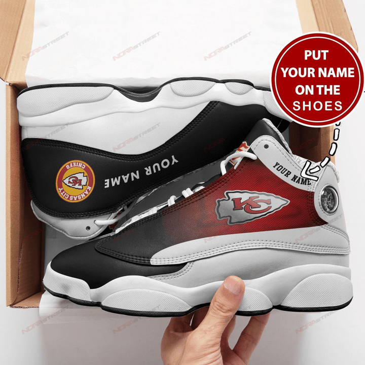 Kansas City Chiefs Personalized Air Jordan 13 JD13 Shoes