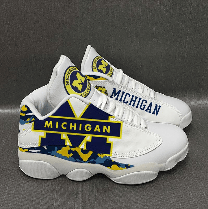 Michigan Wolverines Air Jordan 13 Shoes Sport Sneakers
