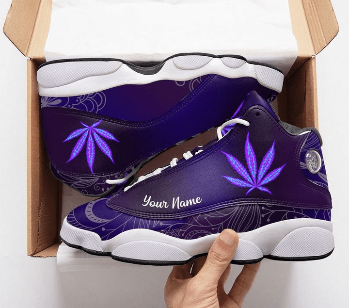 Weed Lsd Psychedelic Personalized Hologram Weed Air Jordan 13 Shoes