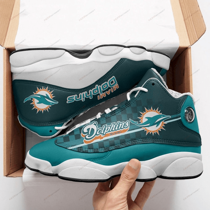 Miami Dolphins Air Jordan 13 Shoes For Fan Sport