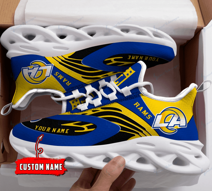 Los Angeles Rams Max Soul Shoes Yezy Running Sneakers