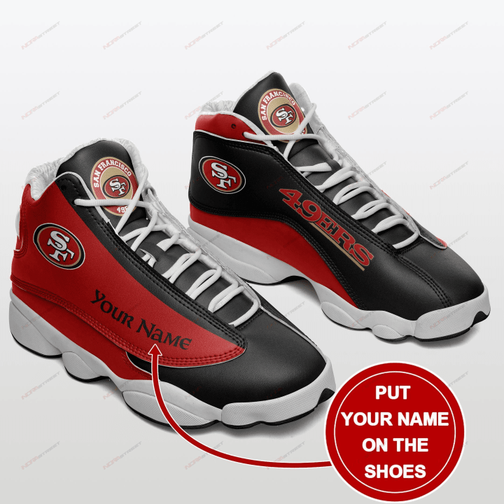 San Francisco 49ers Football Personalized Air Jordan 13 Shoes