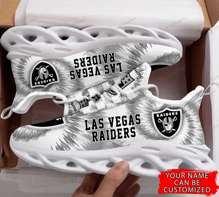 Las Vegas Raiders Personalized Max Soul Shoes Yezy Running Sneakers Custom Name