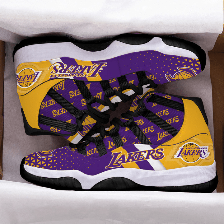 Los Angeles Lakers NBA Basketball Team Sport Air Jordan 11 Shoes