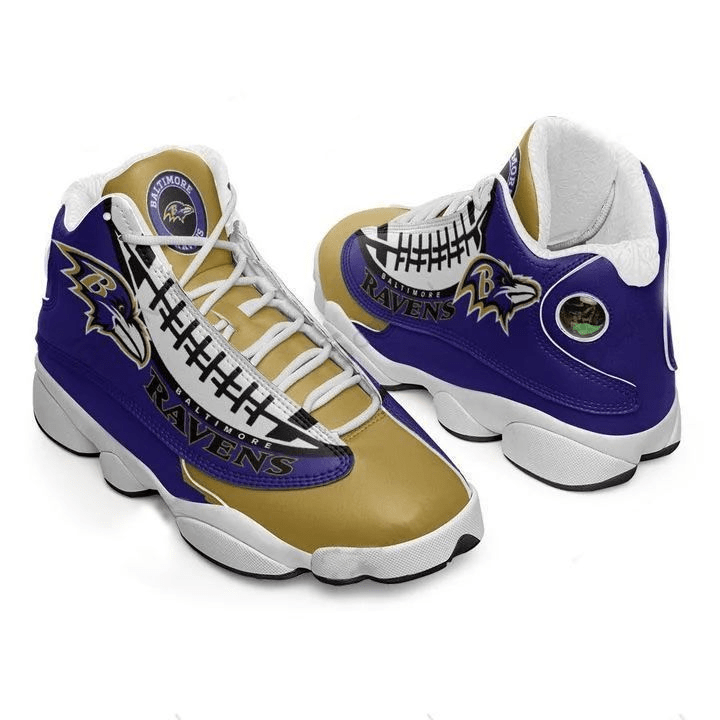 Baltimore Ravens Air Jordan 13 Shoes Sneaker Gift Shoes For Fan , shoes Sport for Men for women, Like the Sneaker