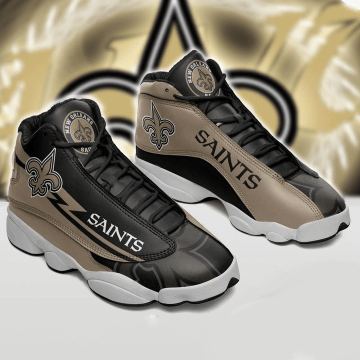 NFL New Orleans Saints Football Team Air Jordan 13 Shoes