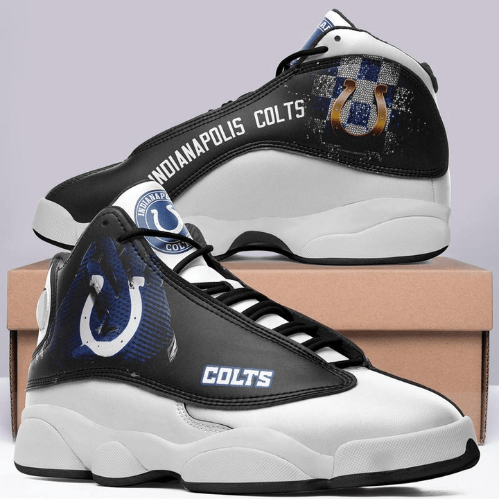 Indianapolis Colts Football Custom Air Jordan 13 Shoes