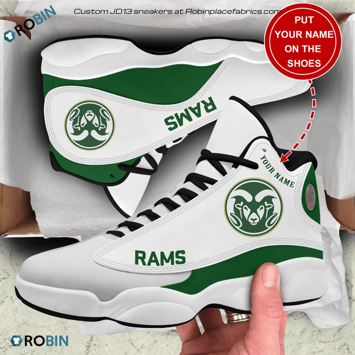 Personalized Colorado State Rams Air Jordan 13 Shoes Custom Name