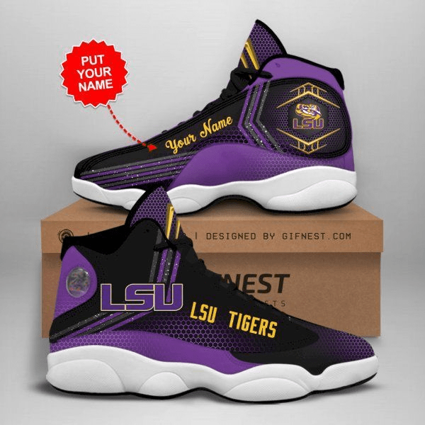 Lsu Tigers Football Air Jordan 13 Shoes Personalized Your Name