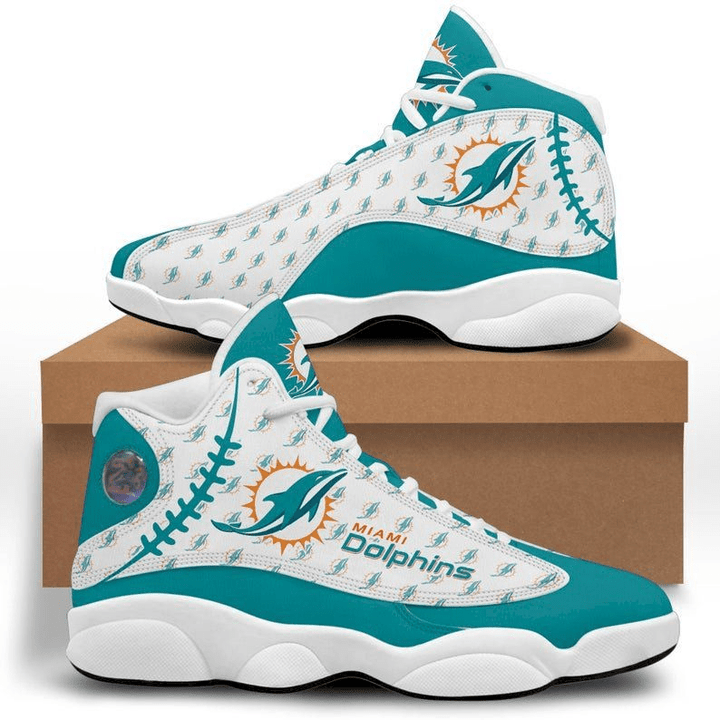 Miami Dolphins Air Jordan 13 Shoes For Fan Sneakers