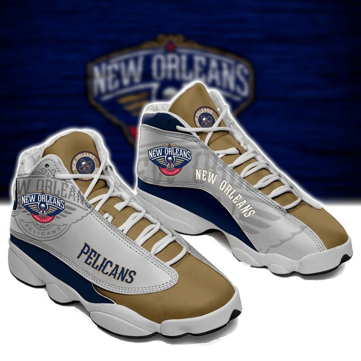 New Orleans Pelicans Air Jordan 13 Shoes Design For Fans