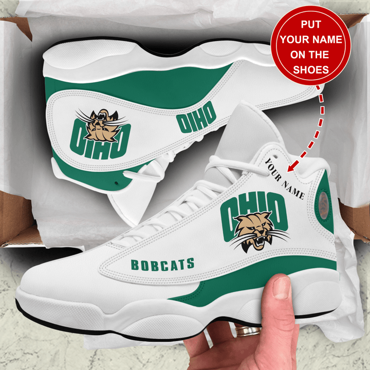 Ohio Bobcats Air Jordan 13 Shoes Custom Name