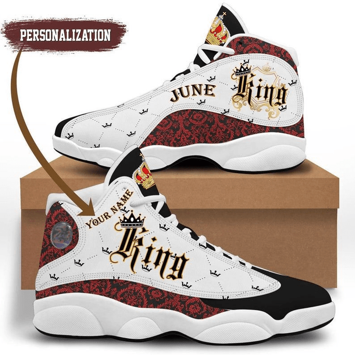 "Custom Name June King Air Jordan 13 Shoes Gift For Fan