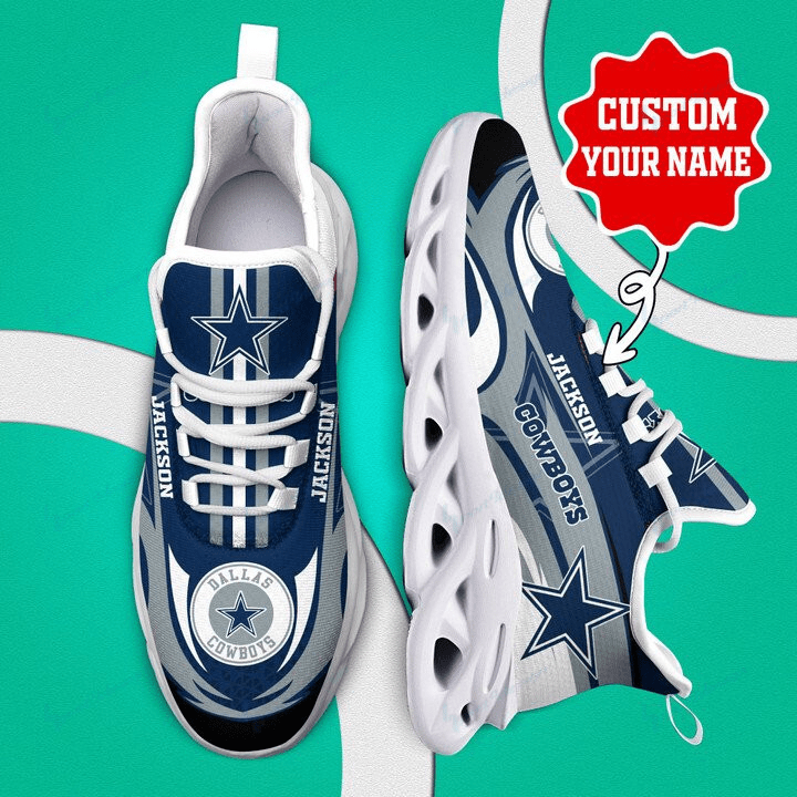 Dallas Cowboys Custom Name Max Soul Shoes Yezy Running Sneakers