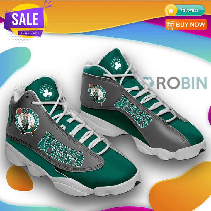 Boston Celtic Basket Ball Team Air Jordan 13 Shoes