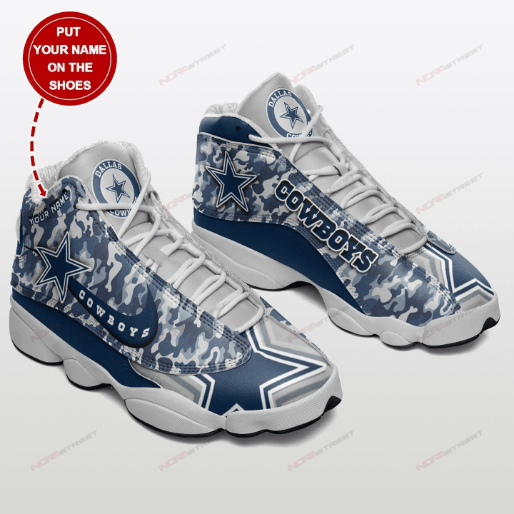 Dallas Cowboys Football Air Jordan 13 Shoes Custom Sneakers