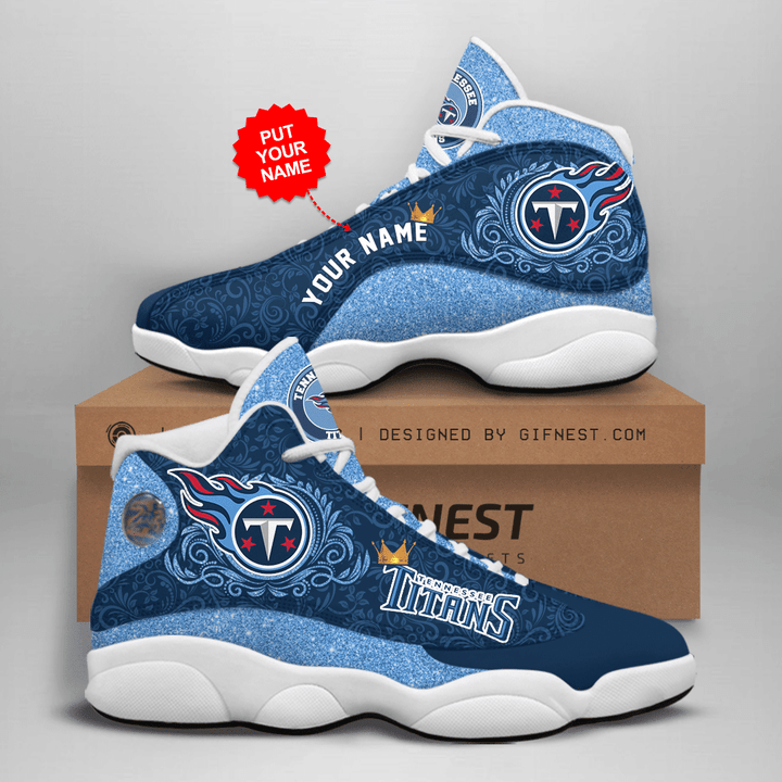 Tennessee Titans Air Jordan 13 Shoes Custom Name