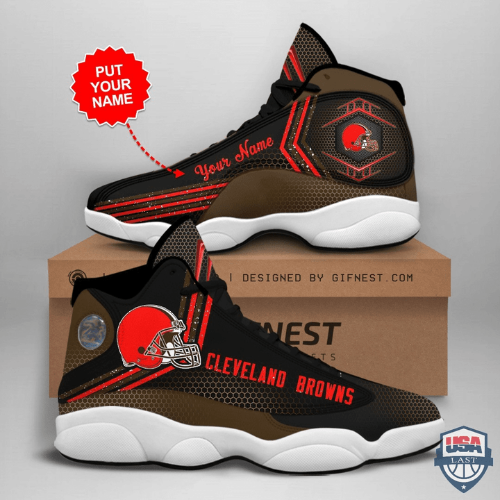 Cleveland Browns Air Jordan 13 Shoes Custom Name Personalized Shoes
