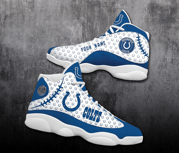 Personalized Shoes Indianapolis Colts Air Jordan 13 Shoes Custom Name
