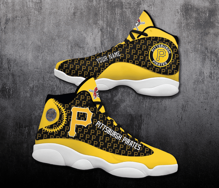 Customized Name Pittsburgh Pirates American Baseball Team Air Jordan 13 Shoes