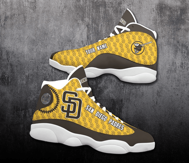 Personalized Shoes San Diego Padres Custom Name Air Jordan 13 Shoes