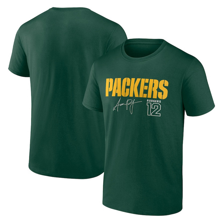 Green Bay Packers - Aaron Rodgers Team Forest Green T-shirt
