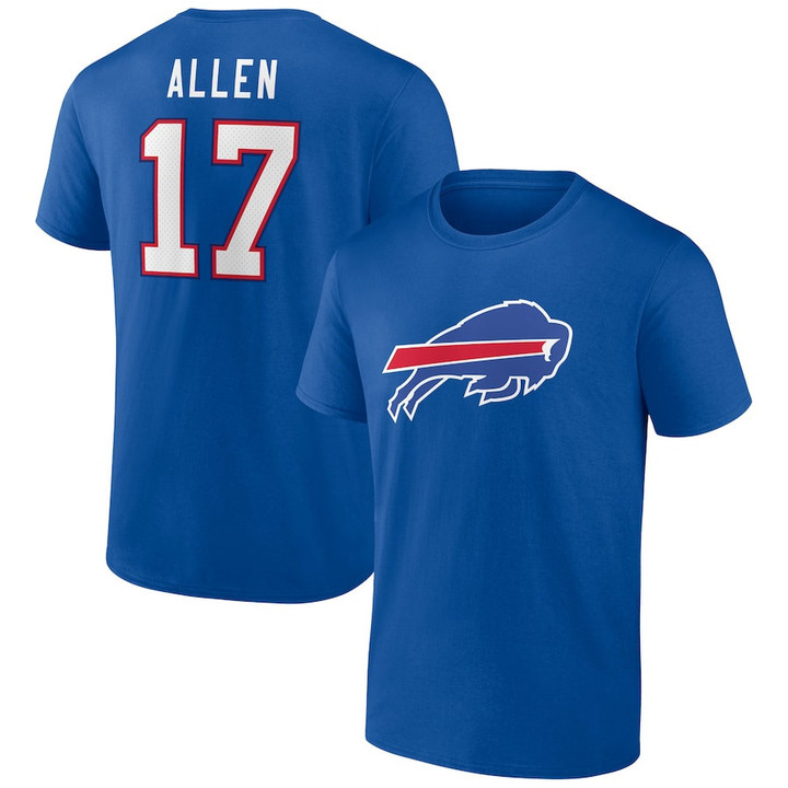 Buffalo Bills Josh Allen Royal T-Shirt