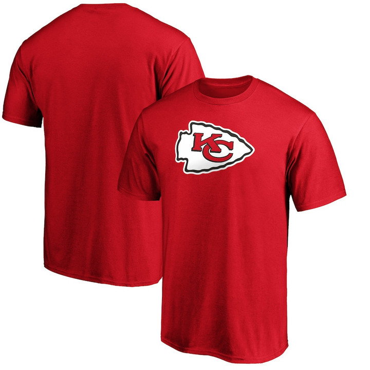 Red Kansas City Chiefs Primary Logo Unisex T-Shirt