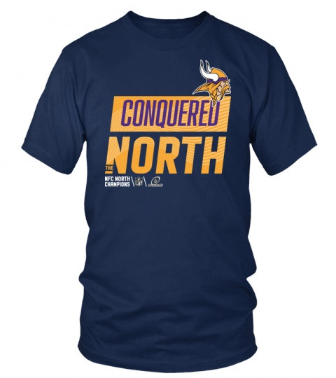 Minnesota Vikings Nfc Conquered North Champions Shirt 2022 Navy Unisex T-Shirt
