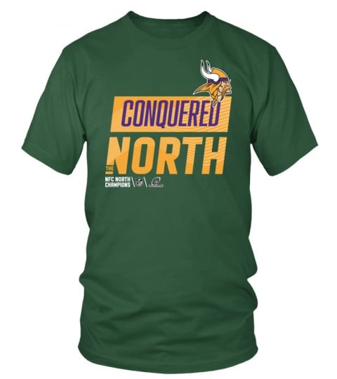 Minnesota Vikings Nfc Conquered North Champions Shirt 2022 Forest Green Unisex T-Shirt