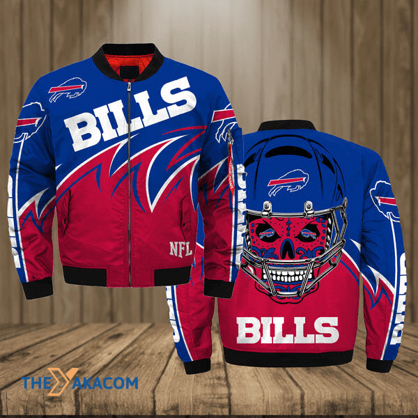 Buffalo American Football Team Bisons Bills 3D Printed Unisex Bomber Jacket