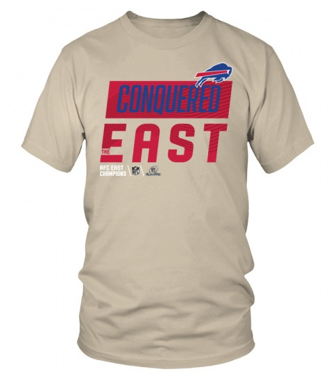 Conquered The East Bills 2022 Afc East Champions Sand T Shirt