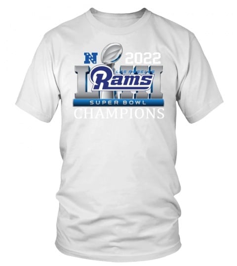 Nfc 2022 Super Bowl Los Angeles Rams Champions White T Shirt