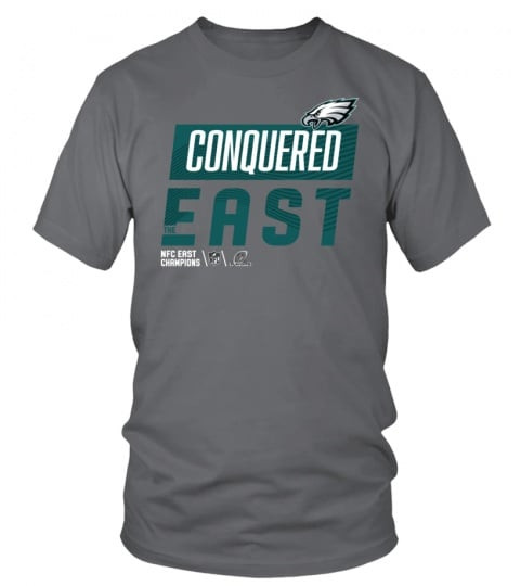 Philadelphia Eagles Conquered The East 2022 Nfc East Champions Charcoal T Shirt