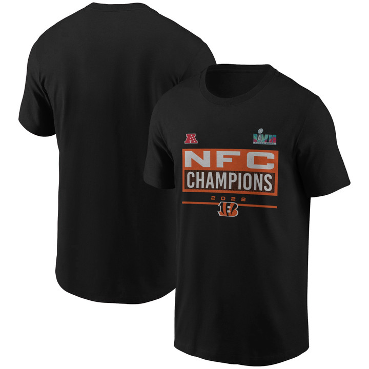 Cincinnati Bengals AFC Champions NFL Super Bowl LVII Black T Shirt