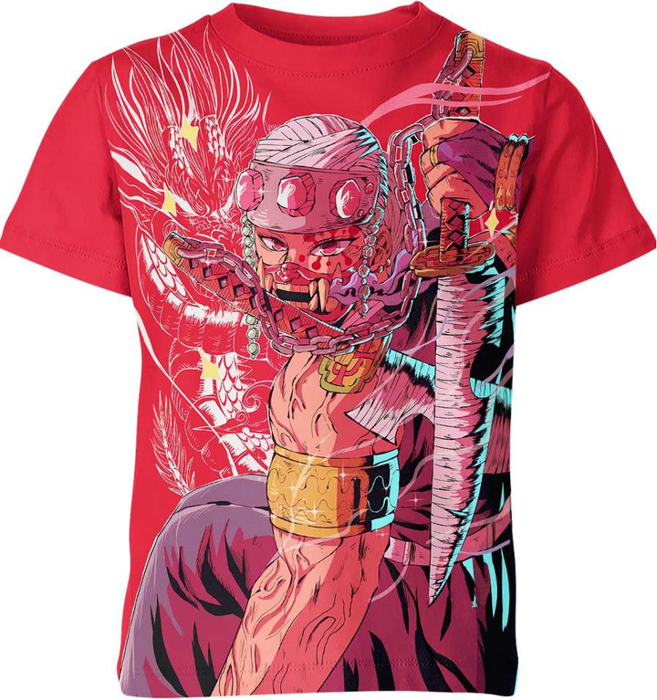 Tengen Uzui From Demon Slayer 3D T-shirt For Men And Women