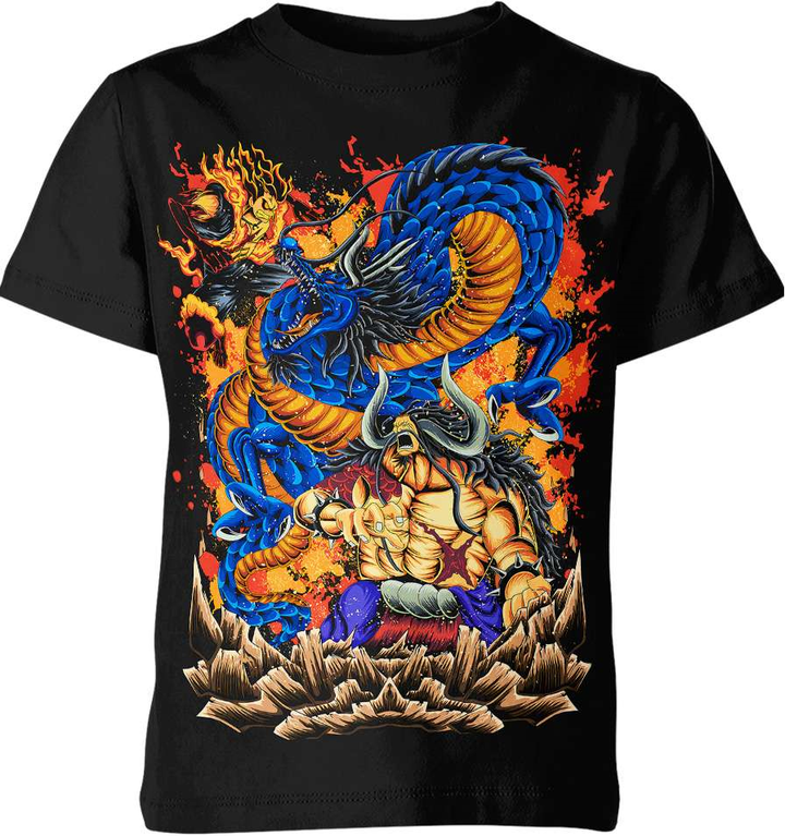 Monkey D Luffy vs Kaido from One Piece 3D T-shirt