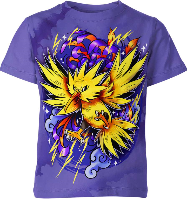 Zapdos From Pokemon 3D T-shirt For Men And Women