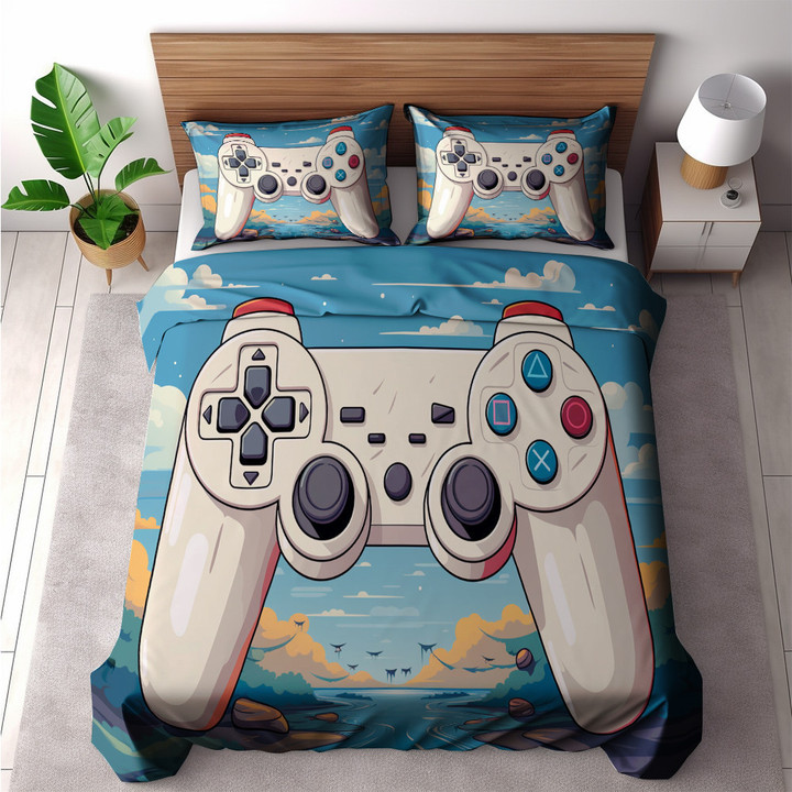 Aesthetics Game Controllers Printed Bedding Set Bedroom Decor For Gamers Design