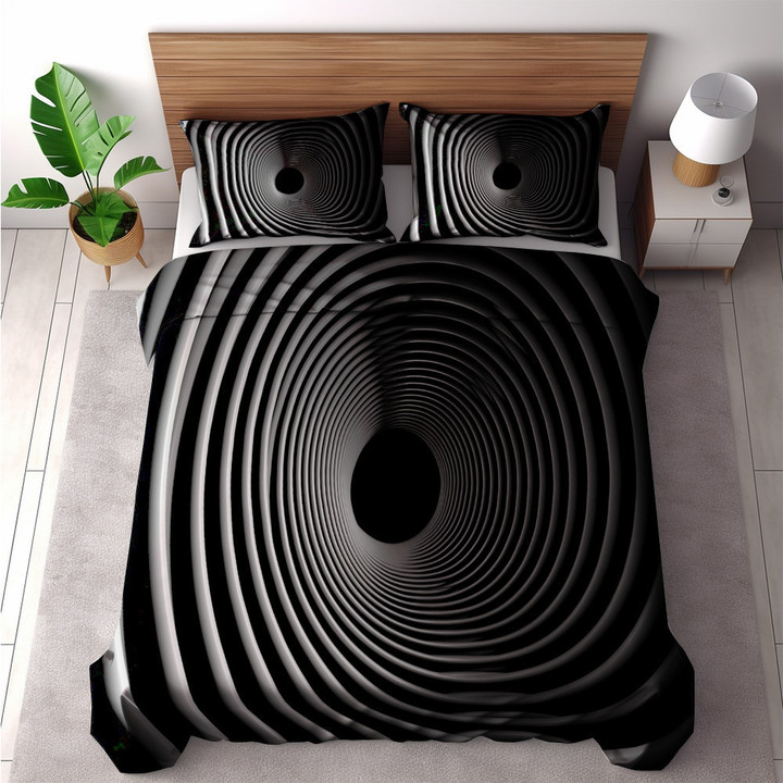 A Mesmerizing Visual Effect Printed Bedding Set Bedroom Decor Illusion Design