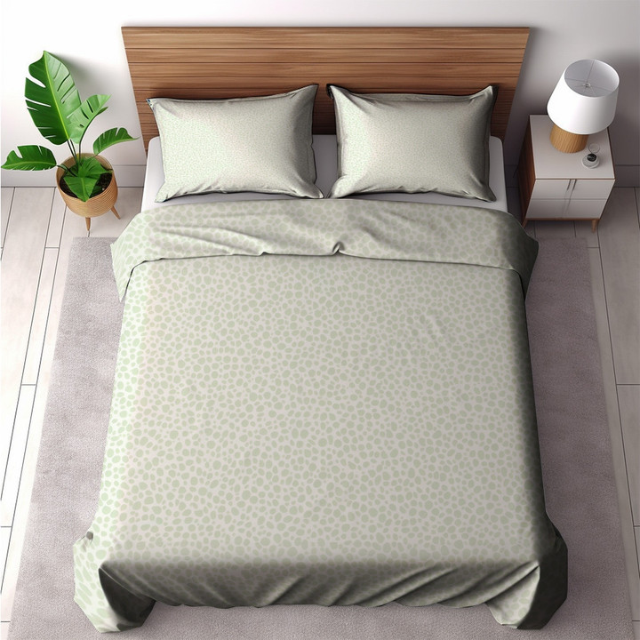 Tiny Green Dots Seamless Pattern Design Printed Bedding Set Bedroom Decor